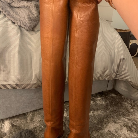 SOLD Saint Laurent Niki Leather Thigh High Boots - Picture 8 of 11